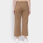 Ladies' 100% Cotton Trousers , भूरा, small image number null