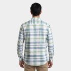Men's Mint Green Cotton Classic Collar Casual Shirt, Light Green, small
