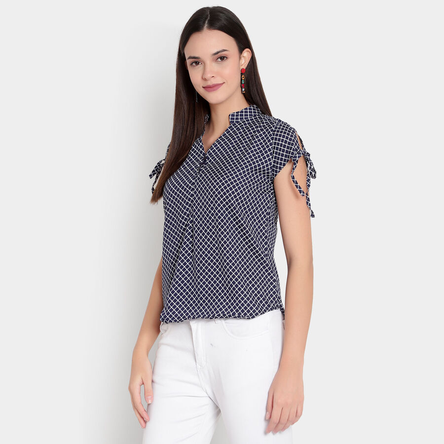 Checks Shirt, Navy Blue, large image number null