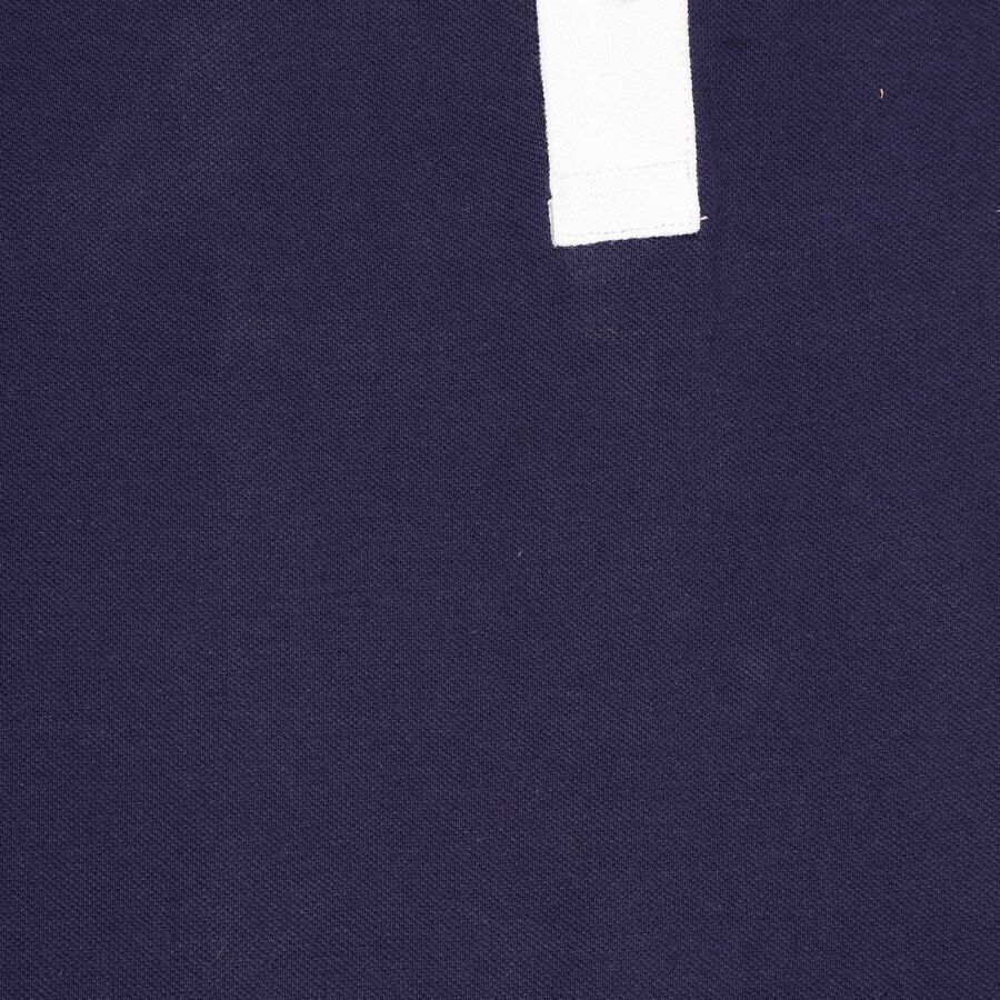 Boys Cotton T-Shirt, Navy Blue, large image number null