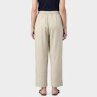 Women's Beige Regular Fit Palazzos, गहरा पीला, small