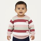 Infants Light Pink Crew Neck Casual Pullover, Light Pink, small image number null