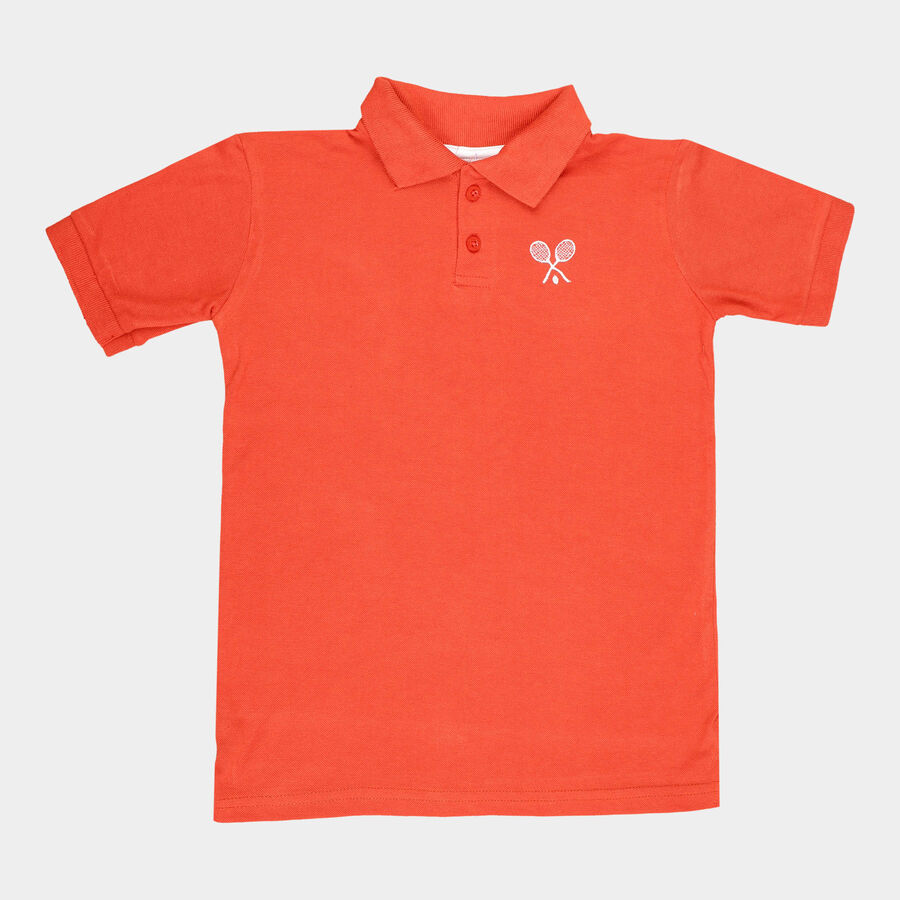 Boys Solid T-Shirt, Rust, large image number null