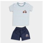 Infant Boys' 100% Cotton Baba Suit , Teal Blue, small image number null