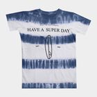 Boys' Half Sleeves T-Shirt, Mid Blue, small