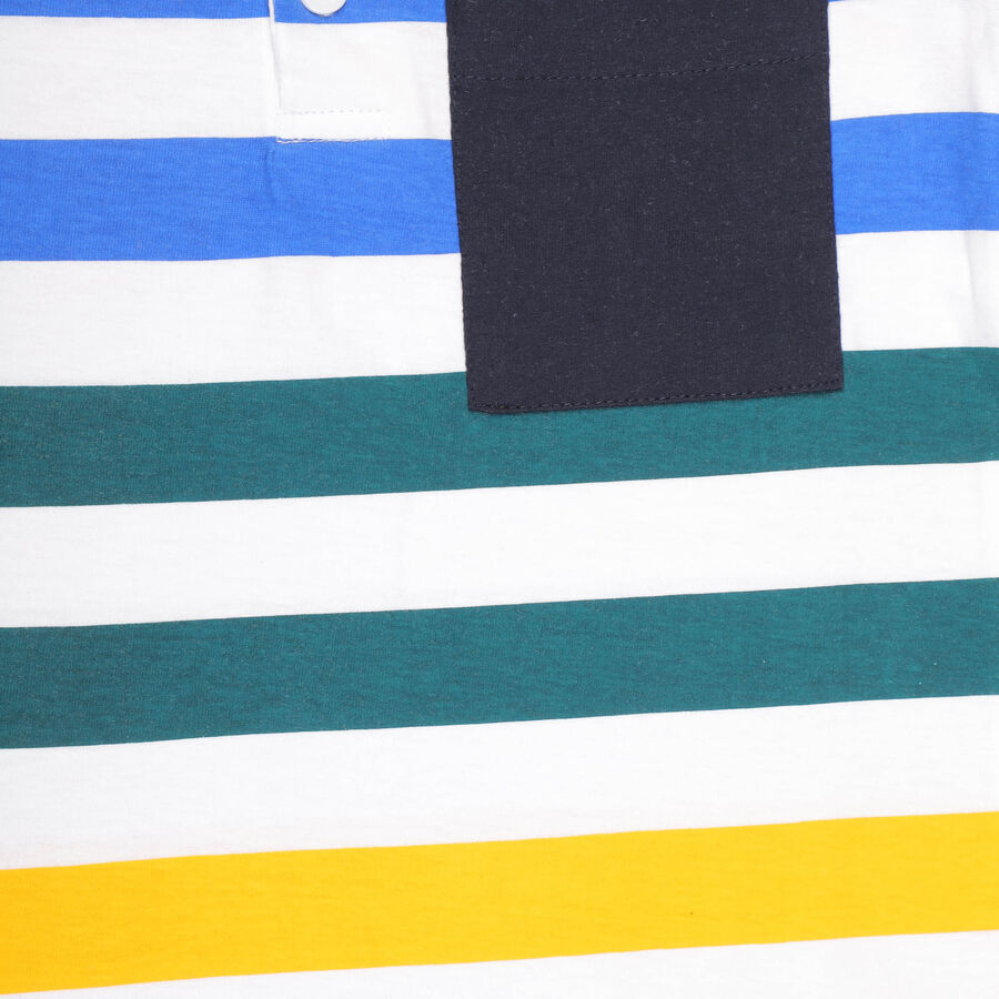 Boys Cotton T-Shirt, White, large image number null