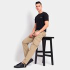 Men's 100% Cotton Track Pants, Khaki, small image number null