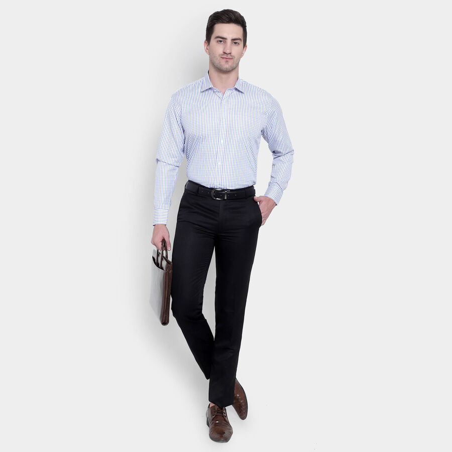 Checks Formal Shirt, Purple, large image number null