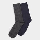 Men's Socks (Pack of 2), Navy Blue, small