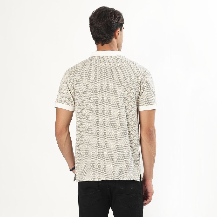 Men's Collared Half Sleeves T-Shirt , गहरा पीला, large image number null