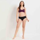 Half Lace Padded Bra, Purple, small image number null