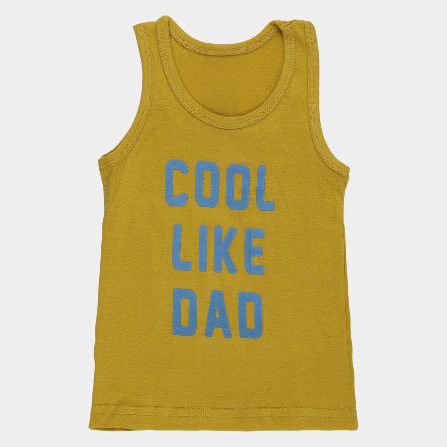 Infants' Vest, Yellow, large