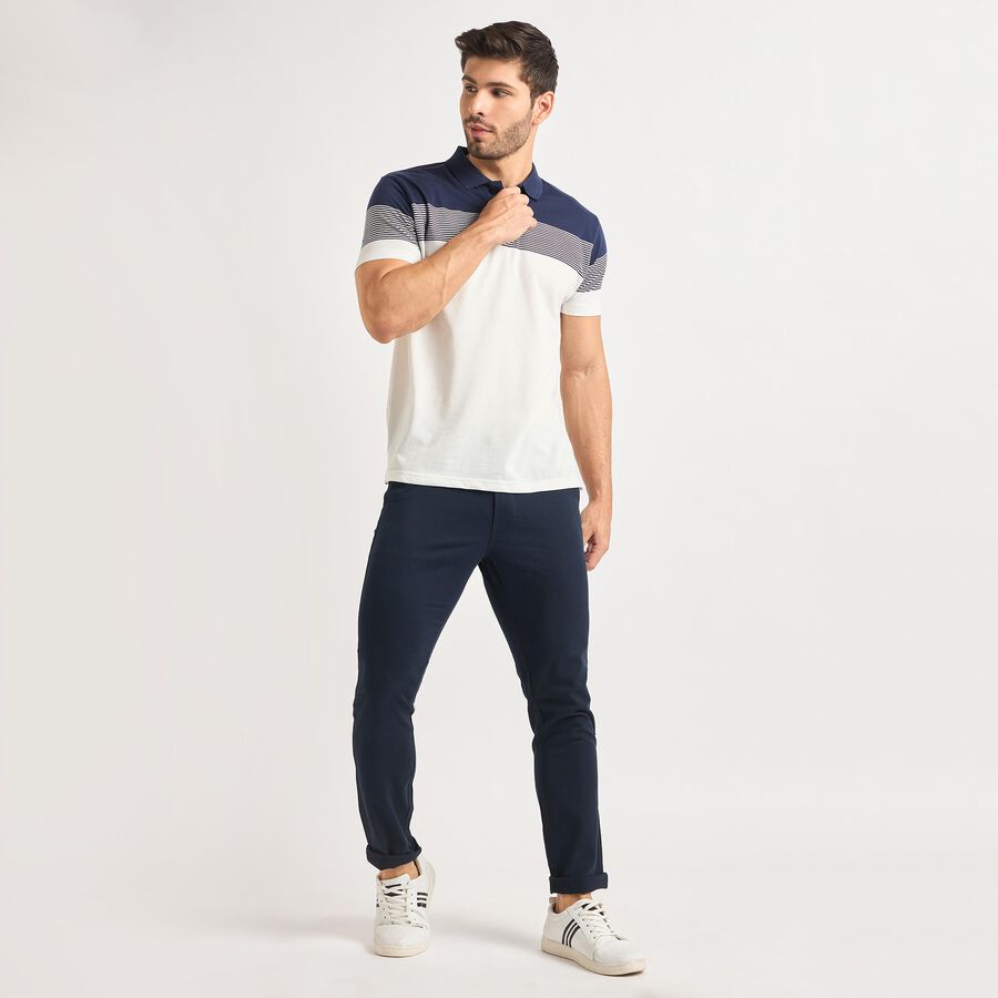 Men's Collared Half Sleeves T-Shirt , सफ़ेद, large image number null
