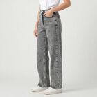 Women's Grey Washed Jeans, Light Grey, small