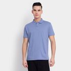Men's 100% Cotton Collared Half Sleeves T-Shirt, बैंगनी, small image number null
