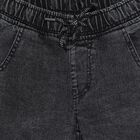Boys' Black Regular Fit Washed Jeans, Black, small