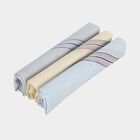 Men's Multicolour Striped Pack of 3 Handkerchief, एक्वा, small