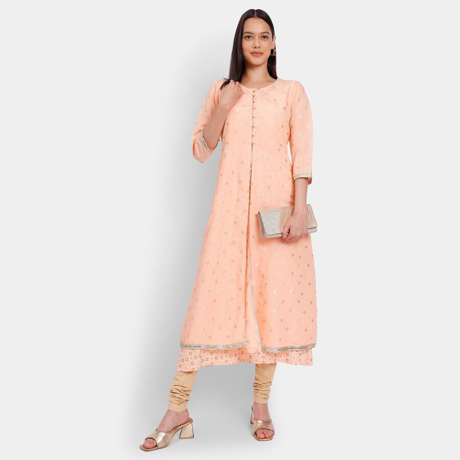 Ladies' Kurta, Peach, large image number null