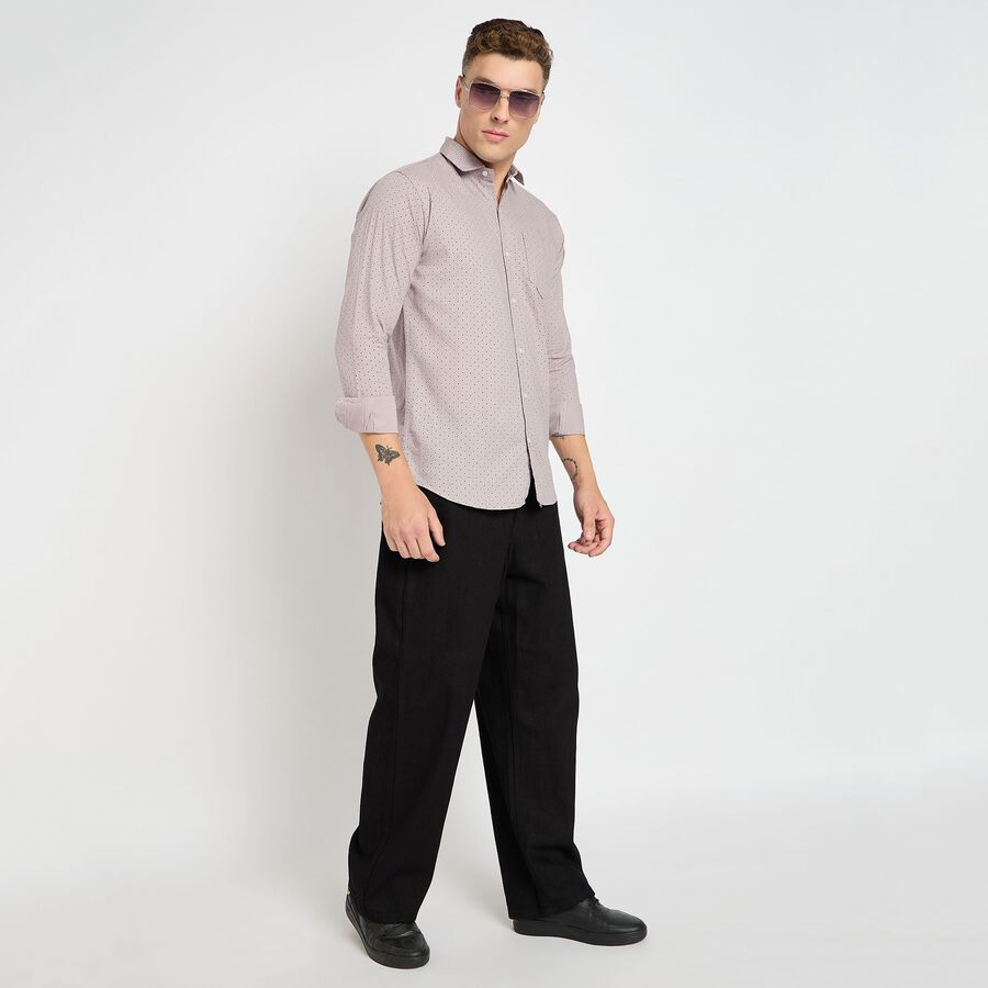 Men's 100% Cotton Casual Shirt, लाइलेक, large image number null