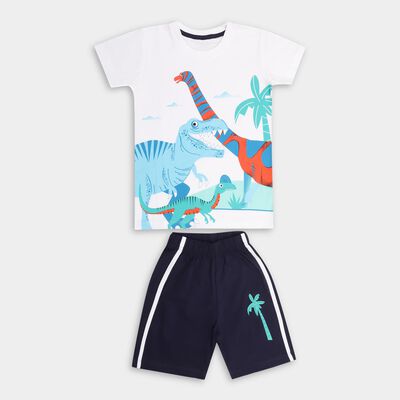 Boys' 100% Cotton Knit Baba Suit