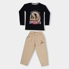 Boys' 100% Cotton Baba Suit, नेवी ब्लू, small image number null