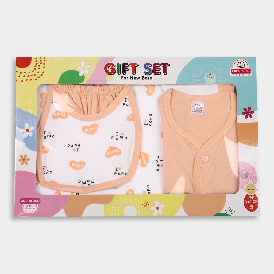 Infant's 100% Cotton Gift Set , Peach, large image number null