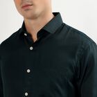 Men's Dark Forest Green Classic Formal Shirt, गहरा हरा, small