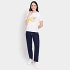 Ladies' Round Neck T-Shirt, सफ़ेद, small