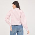 Women's Light Pink Collared Casual Shirt, Light Pink, small image number null