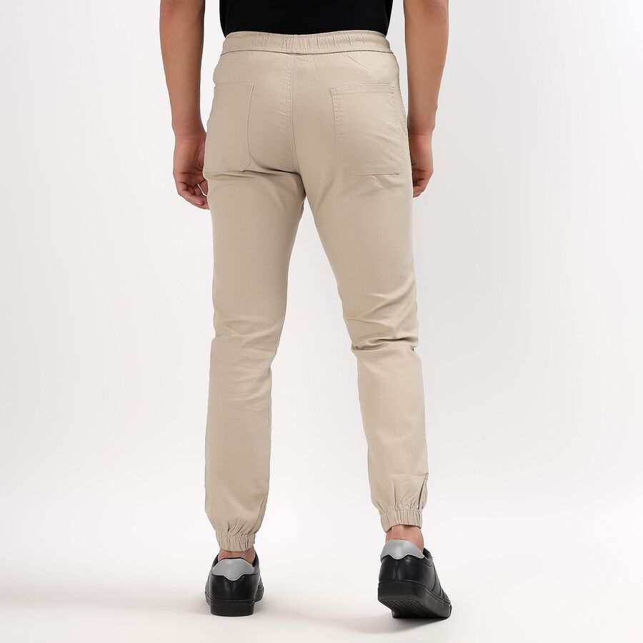 Men's Slim Fit Casual Trousers, Beige, large image number null
