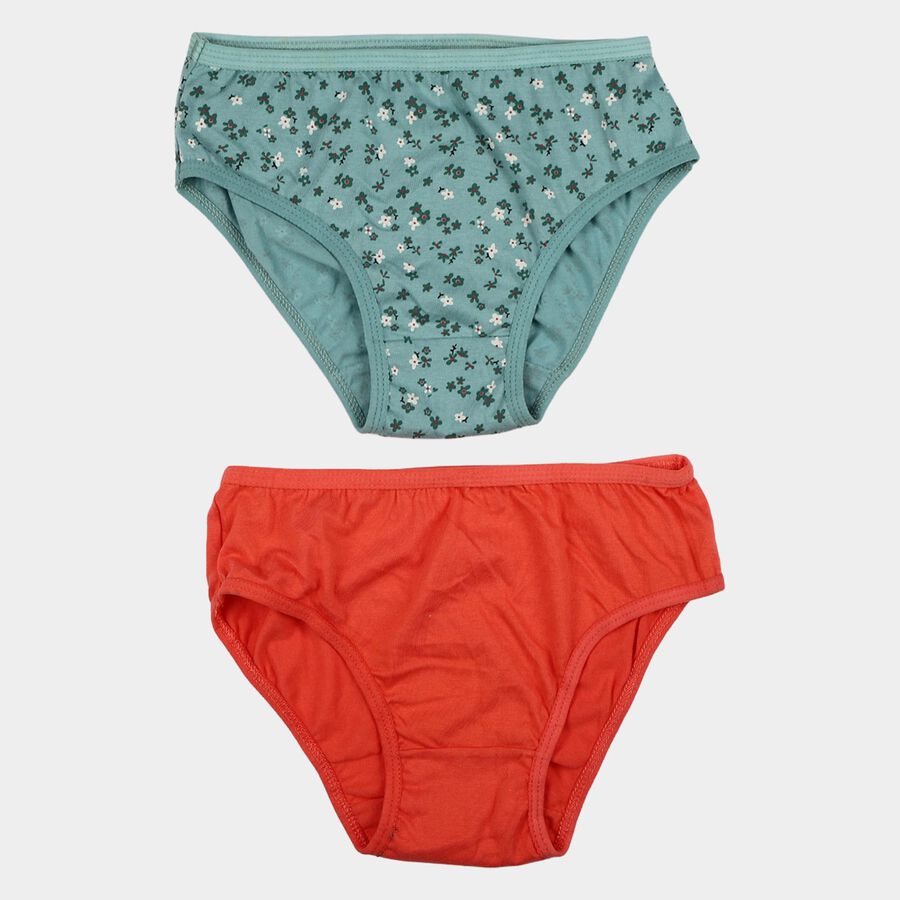 Girls Green Regular Fit Solid Panty, हल्का हरा, large