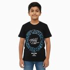 Boys' Half Sleeves T-Shirt, Black, small