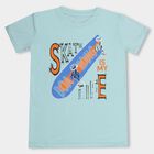 Boys' Half Sleeves T-Shirt , एक्वा, small image number null