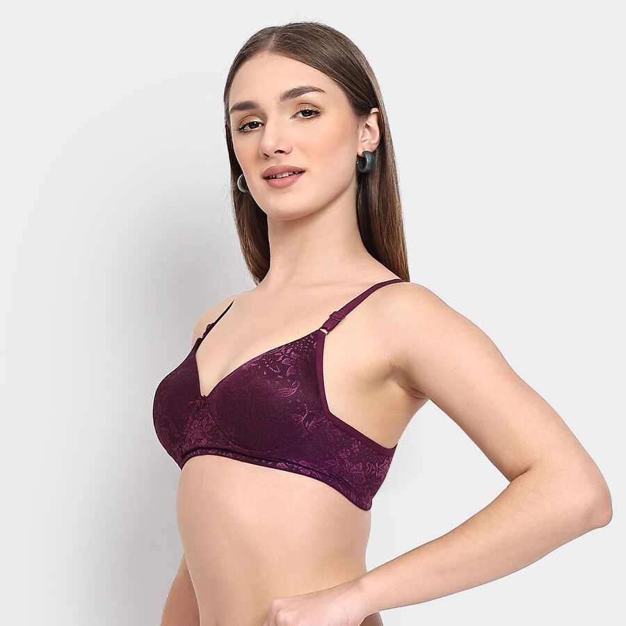 Ladies' Bra, Wine, large image number null