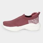Women's Pink Slip-On Sneakers, गुलाबी, small