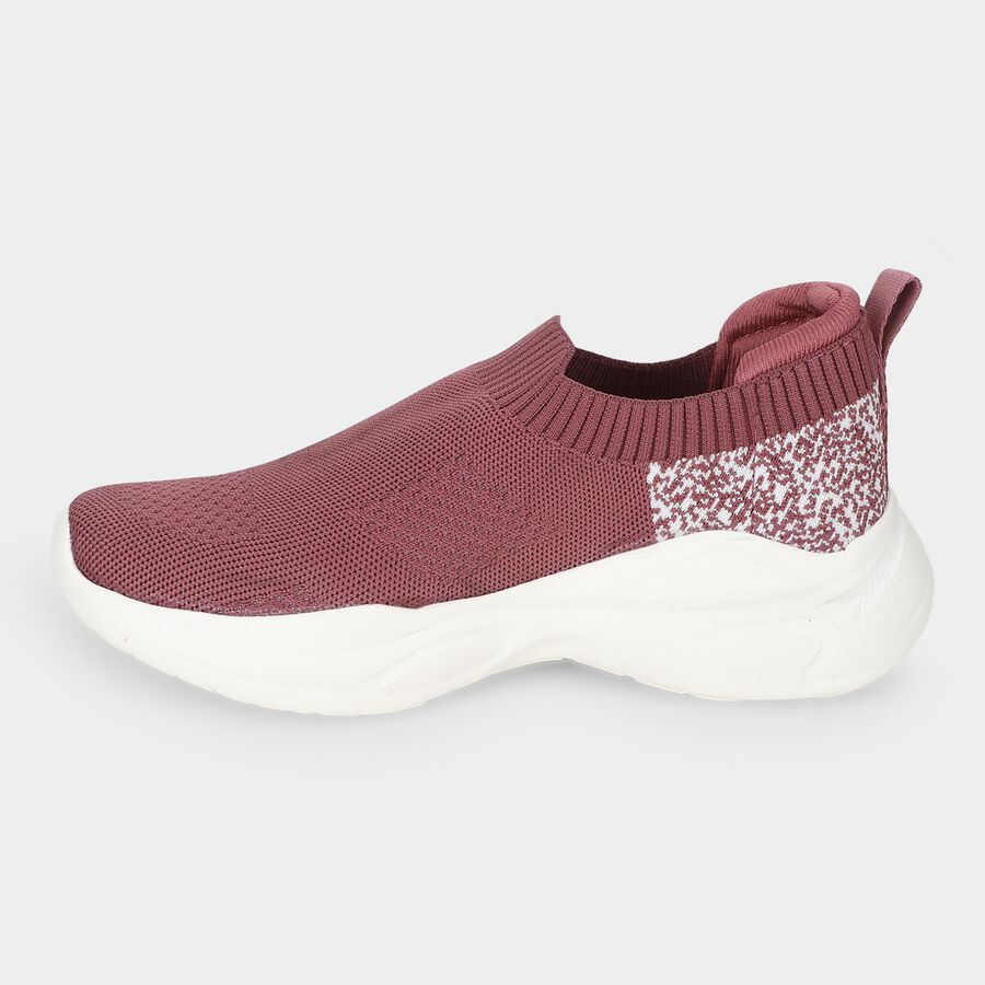 Women's Pink Slip-On Sneakers, गुलाबी, large