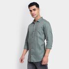 Men's 100% Cotton Casual Shirt , Olive, small image number null