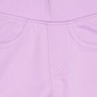 Girls' Lavender Regular Fit Pull-Up Trousers, Lilac, small image number null