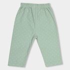 Infants' Light Sage Green And White Regular Fit Elasticated Pyjama, Light Green, small image number null