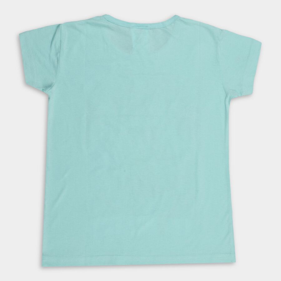 Girls' T-Shirt , Aqua, large image number null