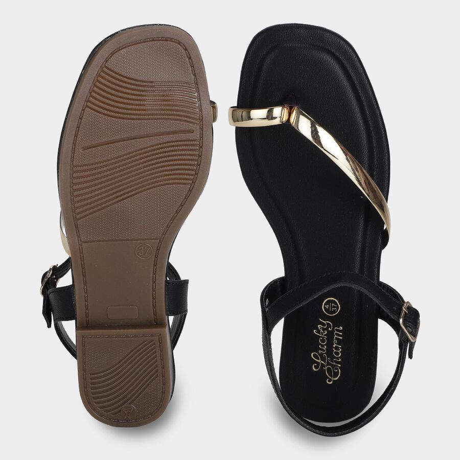 Ladies' Sandal, Black, large