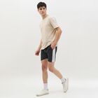 Men's Charcoal Black Regular Fit Active Bermuda Shorts, Charcoal, small