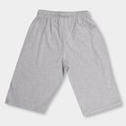 Boys' Light Heather Grey Cross Pocket Jamaican Shorts, Melange Mid Grey, small image number null