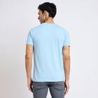 Men's Round Neck Half Sleeves T-Shirt, Sky Blue, small image number null