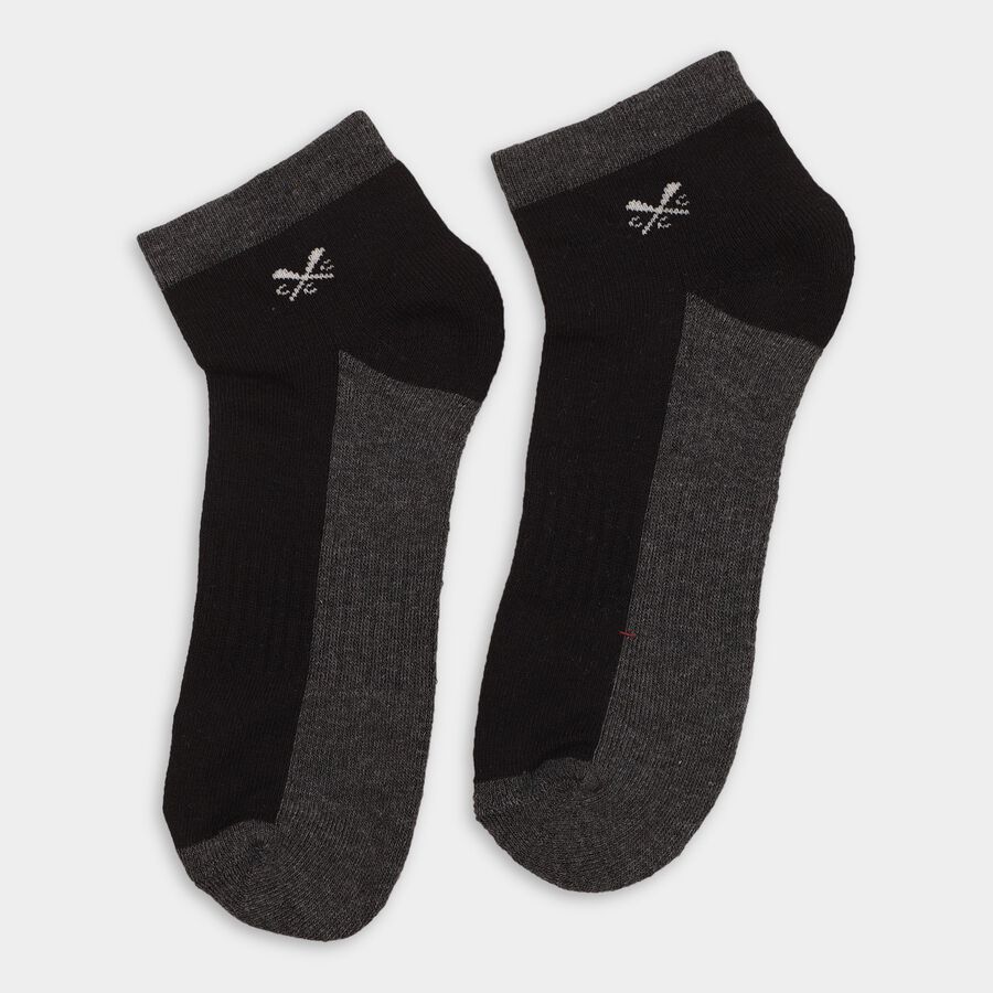 Men's Socks (Pack of 2), Black, large
