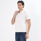 Men's White Polo Collar Classic T-Shirt, White, small image number null