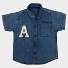 Boys' Blue Casual Shirt, Light Blue, small