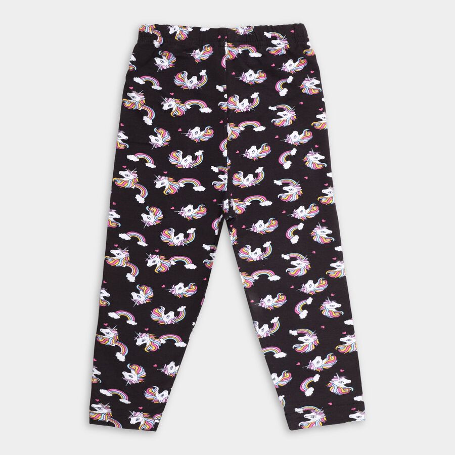 Girl's Legging, Black, large image number null