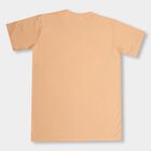 Boys' Peach Half Sleeves T-Shirt with Tropical Print, Peach, small image number null