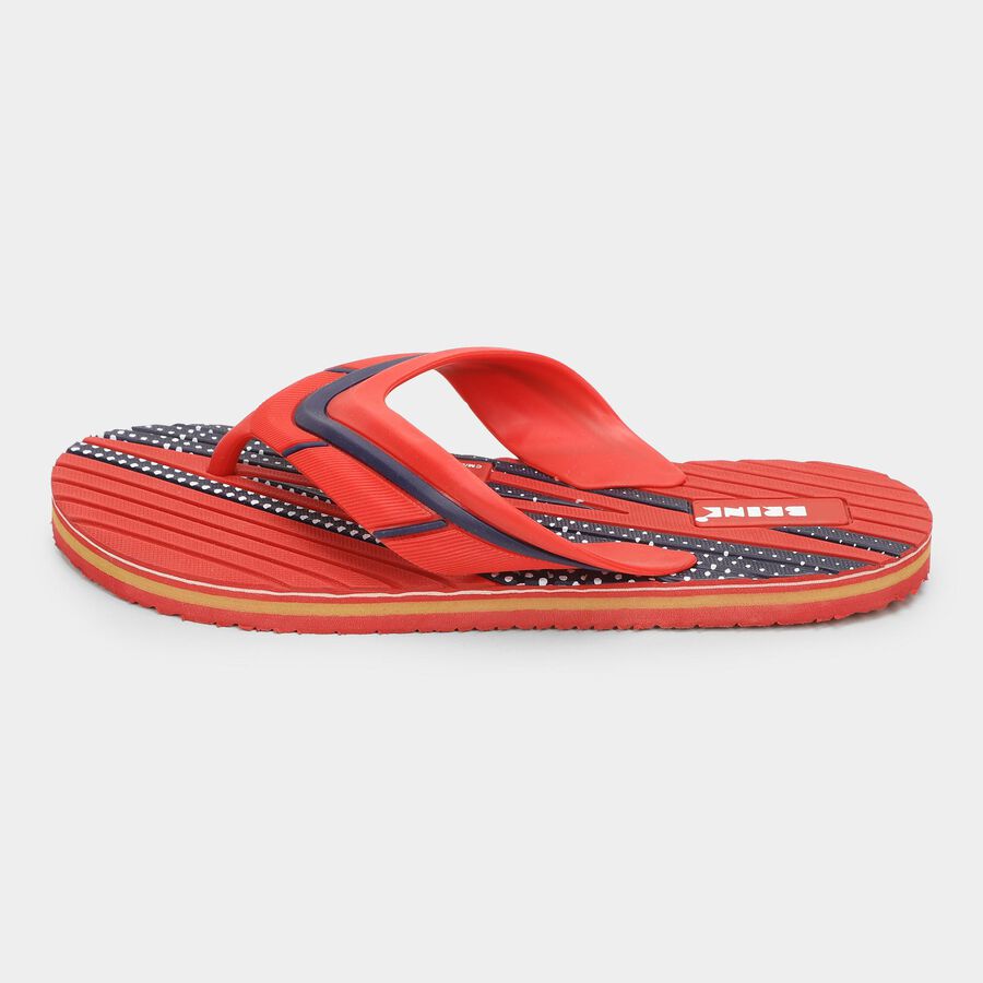 Men's Slipper, लाल, large image number null